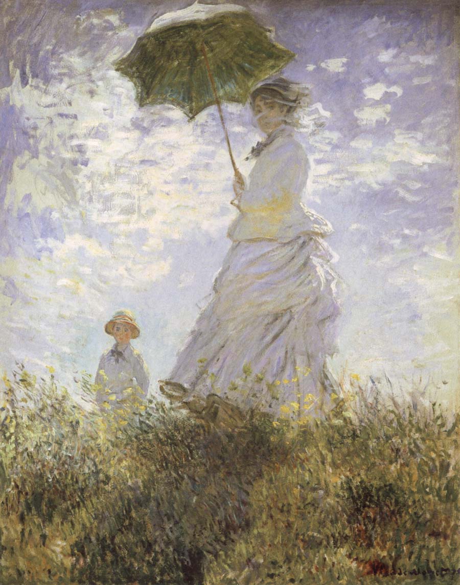 The Walk,Lady iwth Parasol